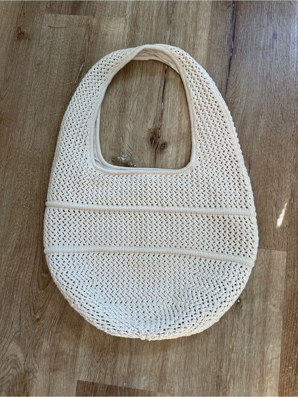 lululemon athletica Cream Crochet Tote Bag